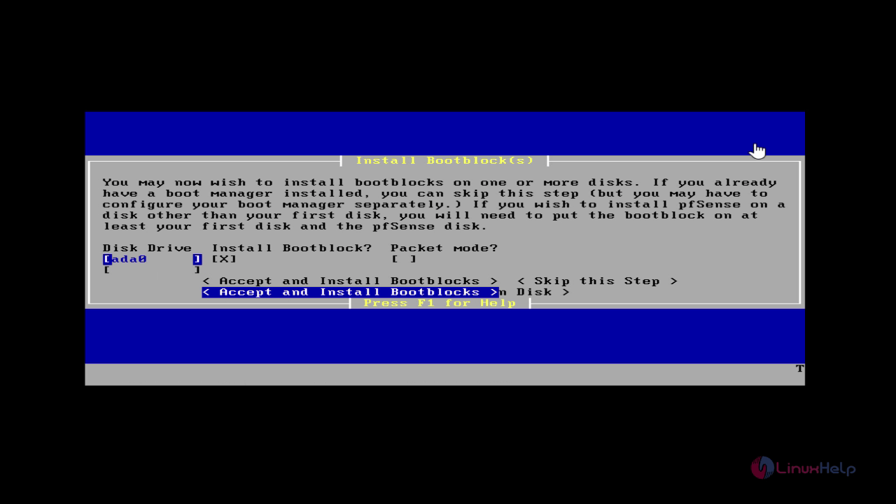 boot loader installation