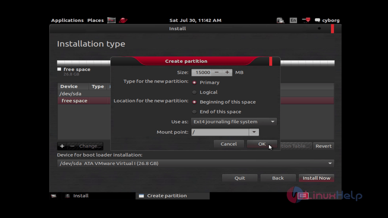 install-use-cyborg-network-security-assessment-digital-forensics-testing-Mobile-Security-Wireless-infrastructure-create-partition