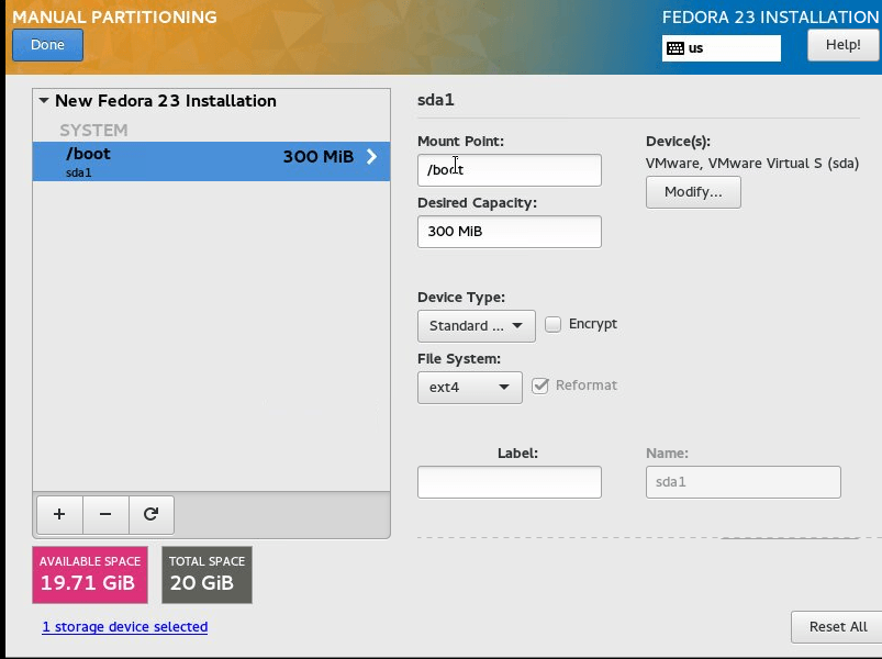 create partition