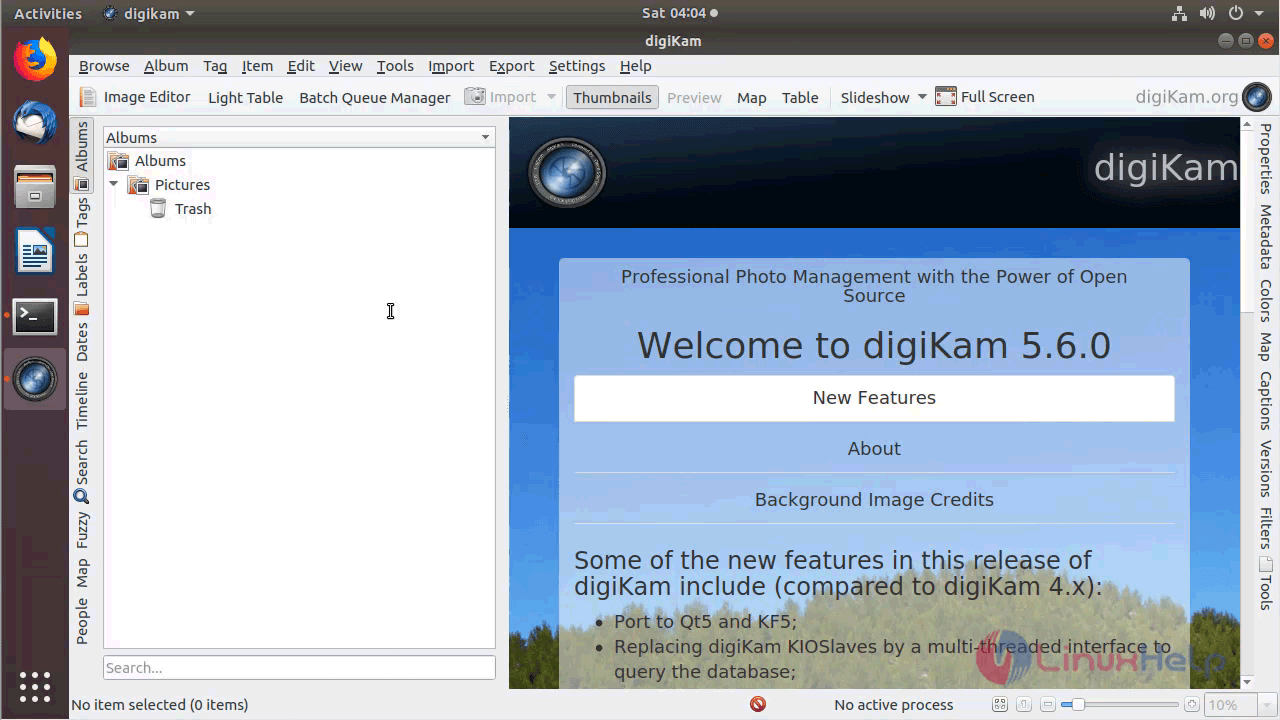 digikam open in picture in file manager