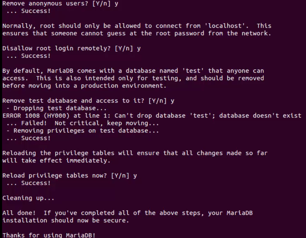 Install-LAMP-Ubuntu15.10-Configure-Mariadb-setup