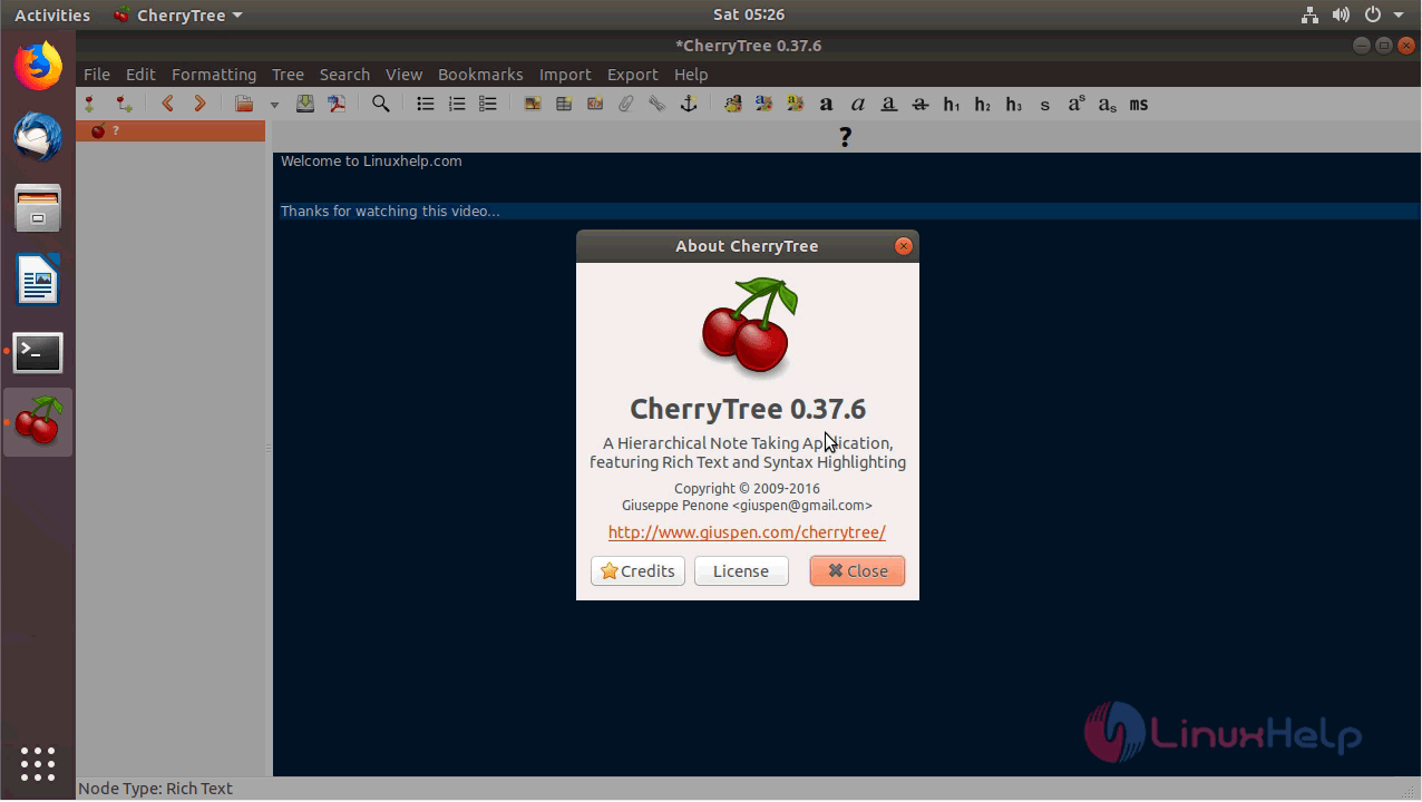 instal CherryTree 1.0.2.0 free