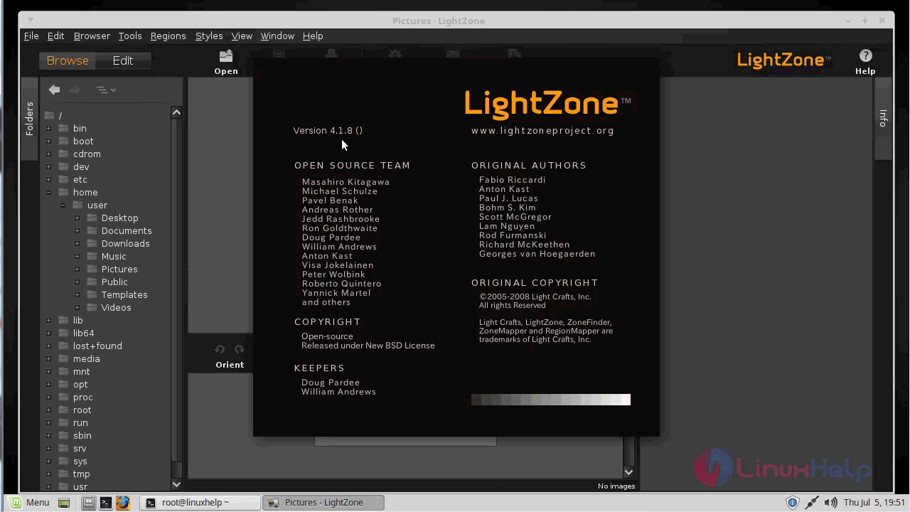 apply camera profile to lightzone