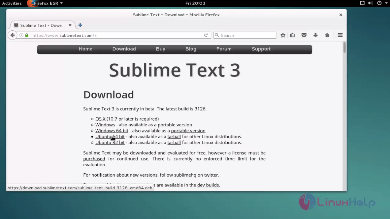 install sublime text 3 using terminal