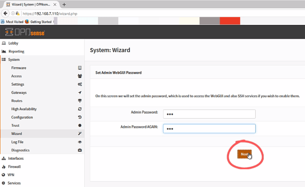 installing opnsense