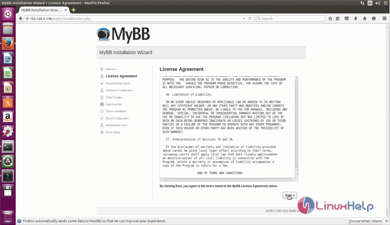 MyBB_installation