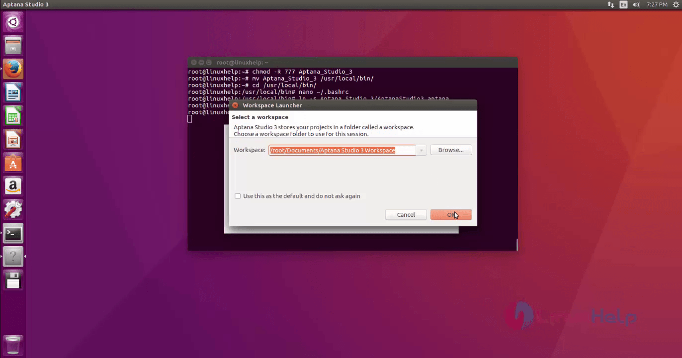 Installation-Aptana-studio3-Ubuntu16.04-Set-path 