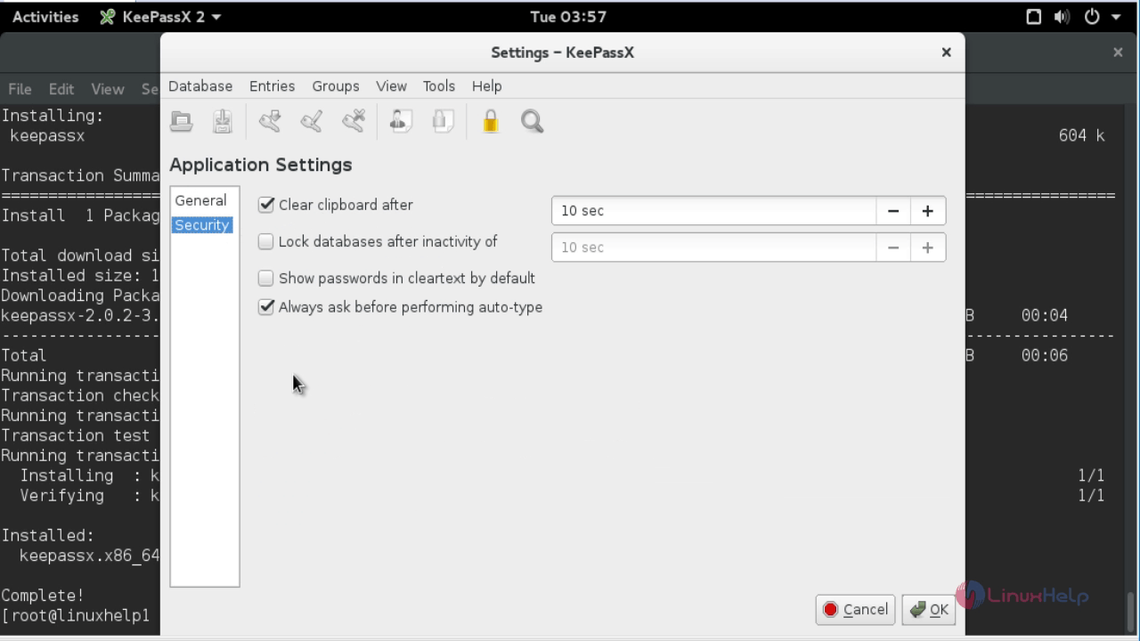 installation-and-password-management-keepassx-Linux-save-database 