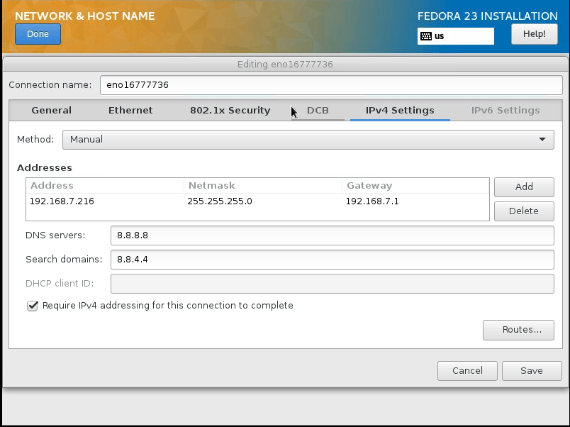 network host name