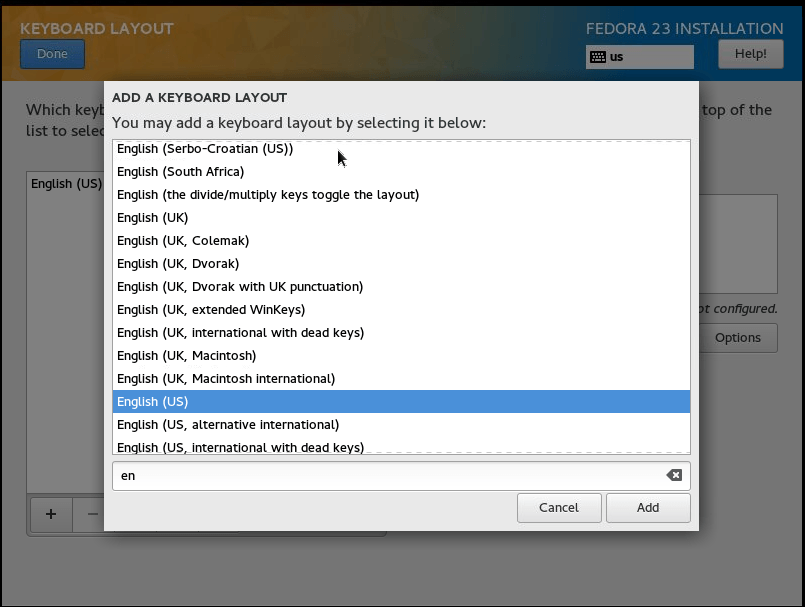 keyboard layout