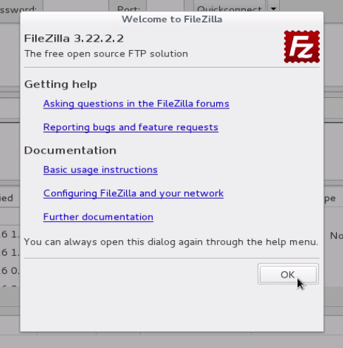 FileZilla-FTP-welcome-window