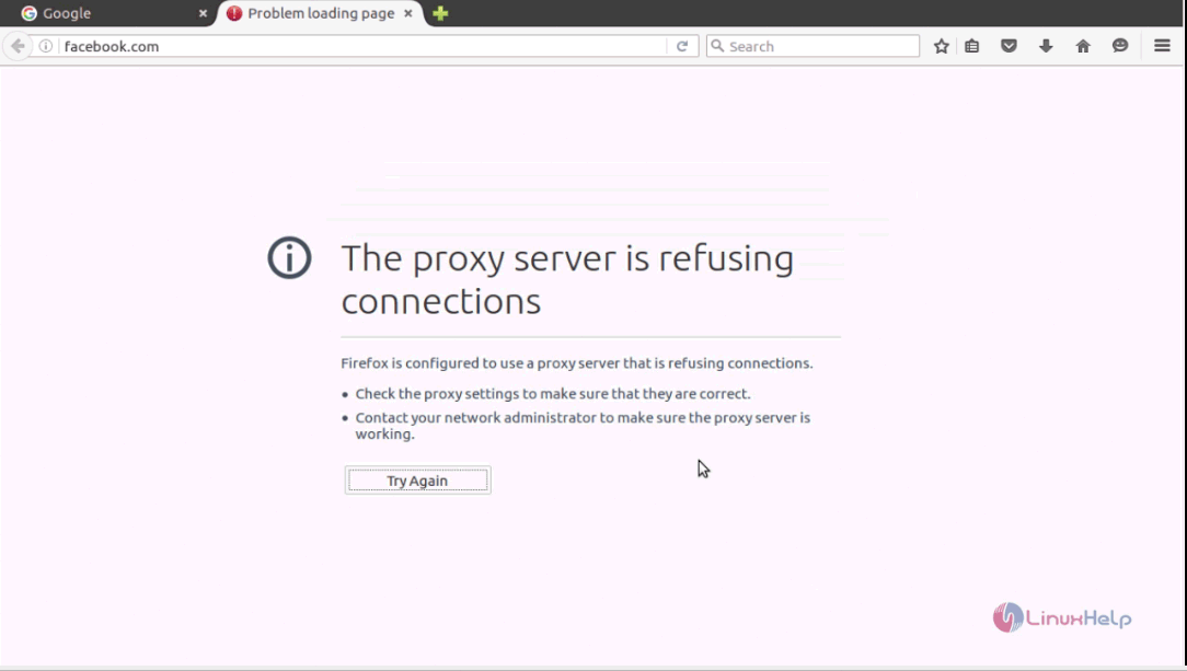 blocked site