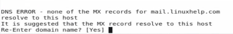 DNS error
