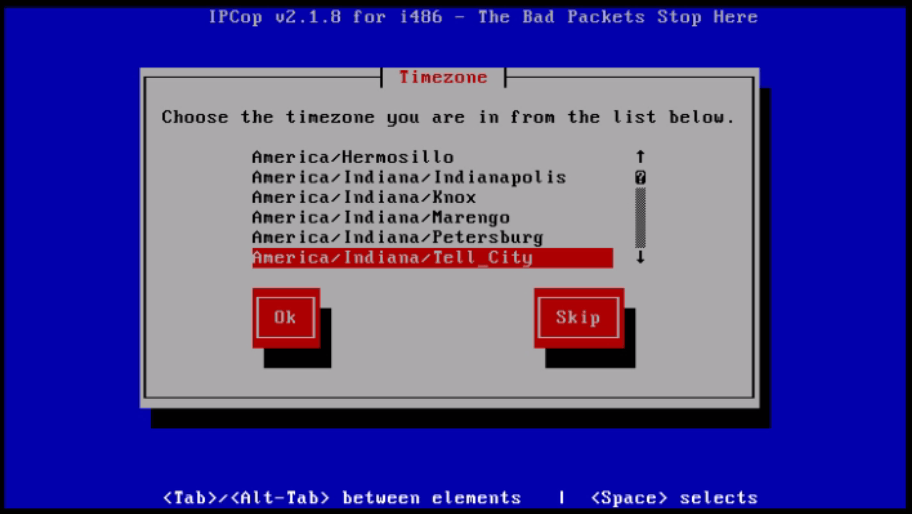 Installation-IPCop-manages-firewall-appliance-Linux-net-filter-framework-time-zone