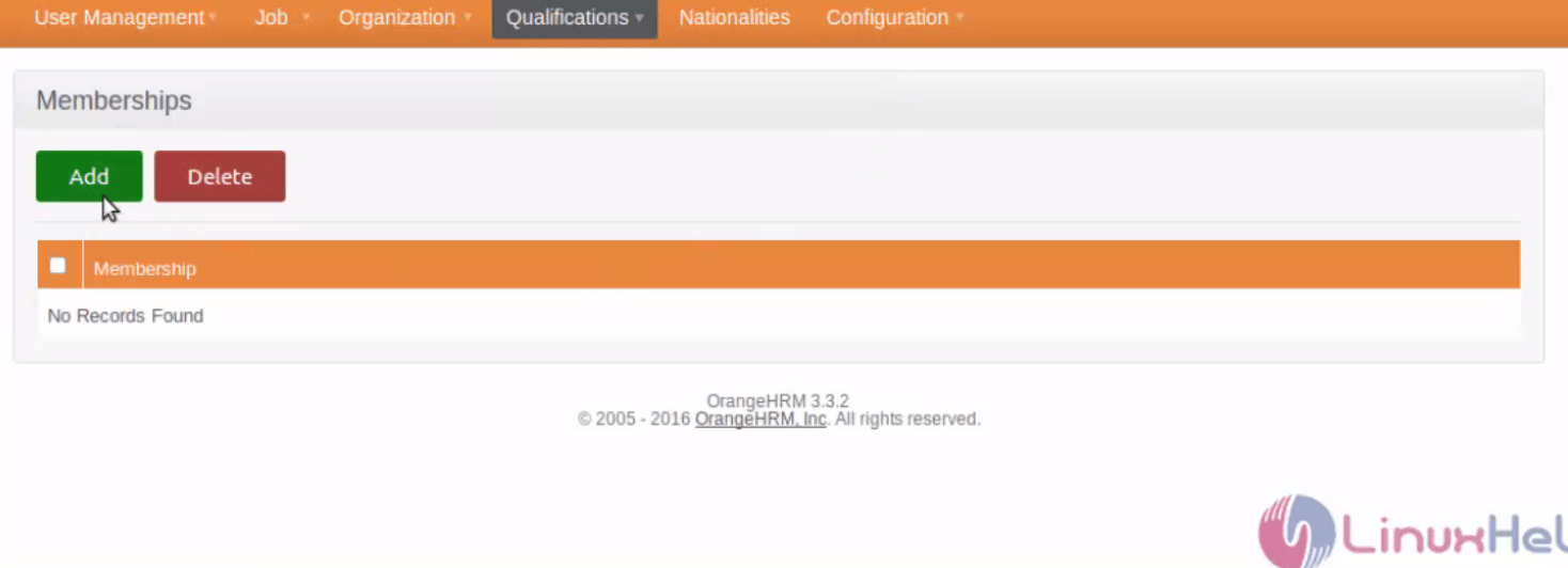 Configure-Organization-Qualifications-fields-OrangeHRM-Membership_details