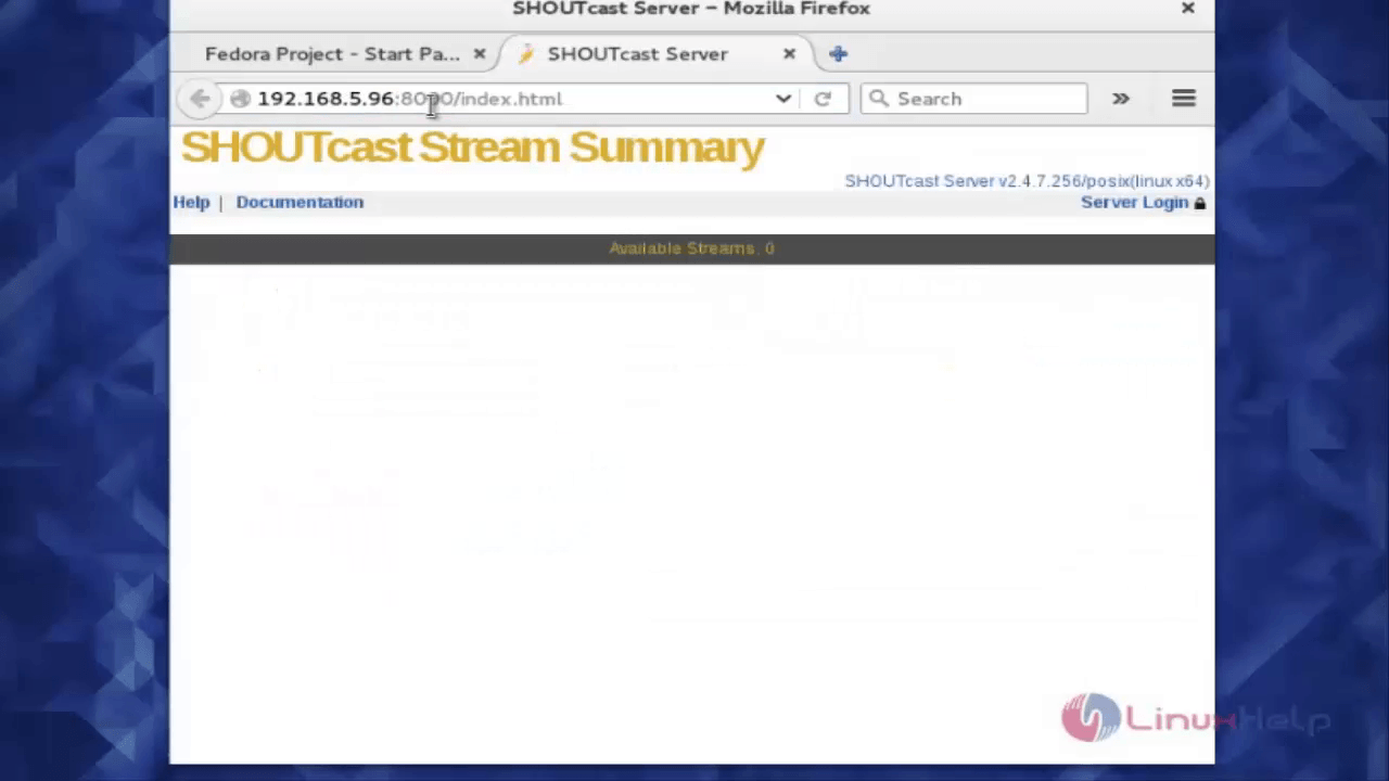 SHOUTcast stream summary