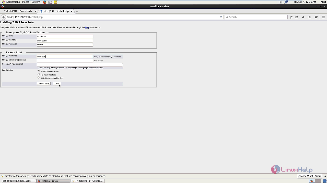 database information
