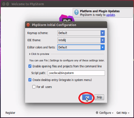 installation-PhpStorm-IDE-for-PHP-developers-Ubuntu-16.04-keymap-scheme-IDE-theme-editor-fonts