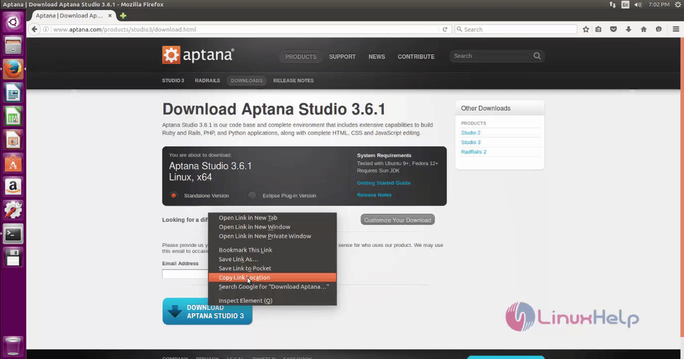 Installation-Aptana-studio3-Ubuntu16.04-official-site-download-link