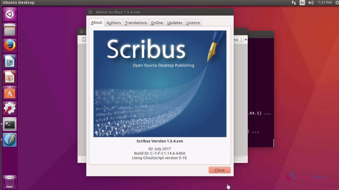 ghostscript scribus