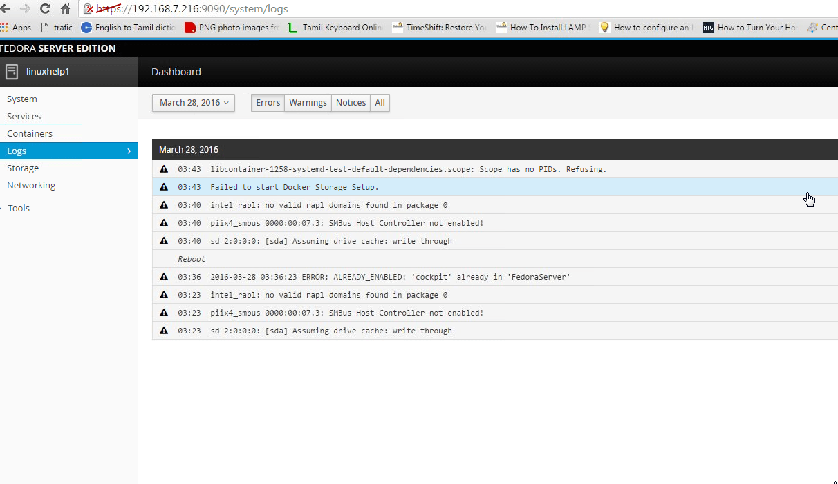 system log monitoring