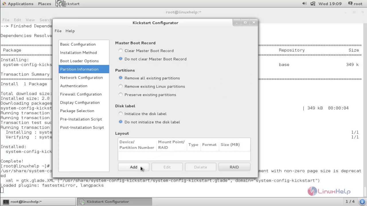 Partition Information