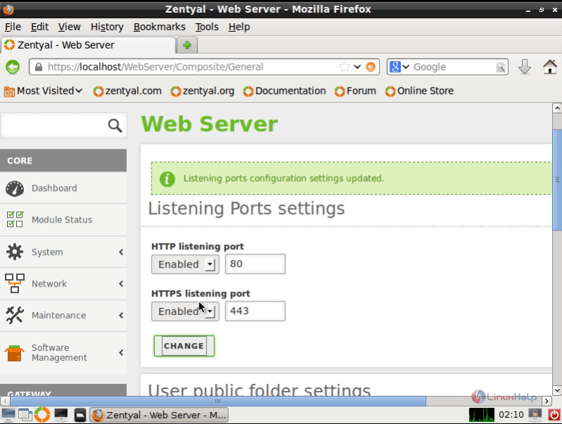 web server