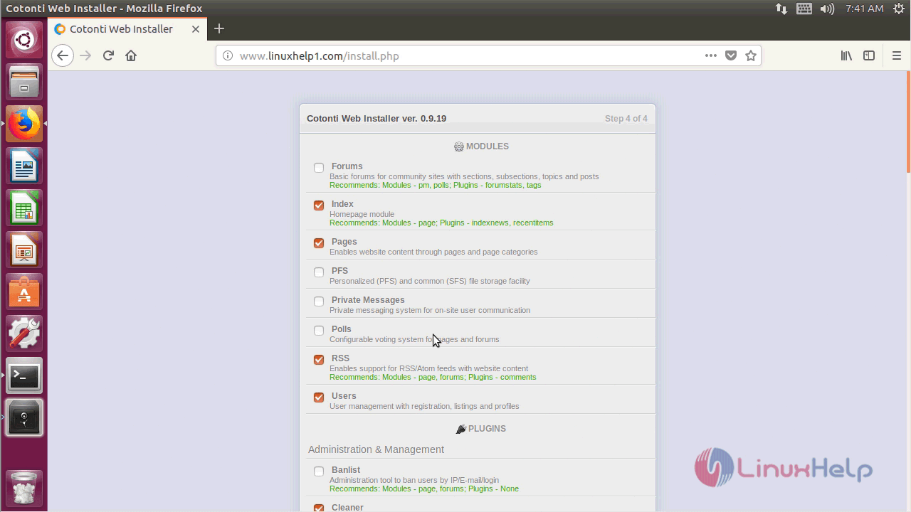 show_modules