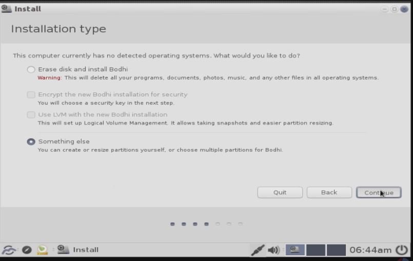 Installation type