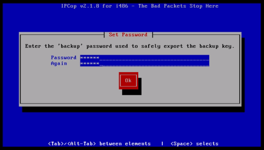 Installation-IPCop-manages-firewall-appliance-Linux-net-filter-framework-password-backup