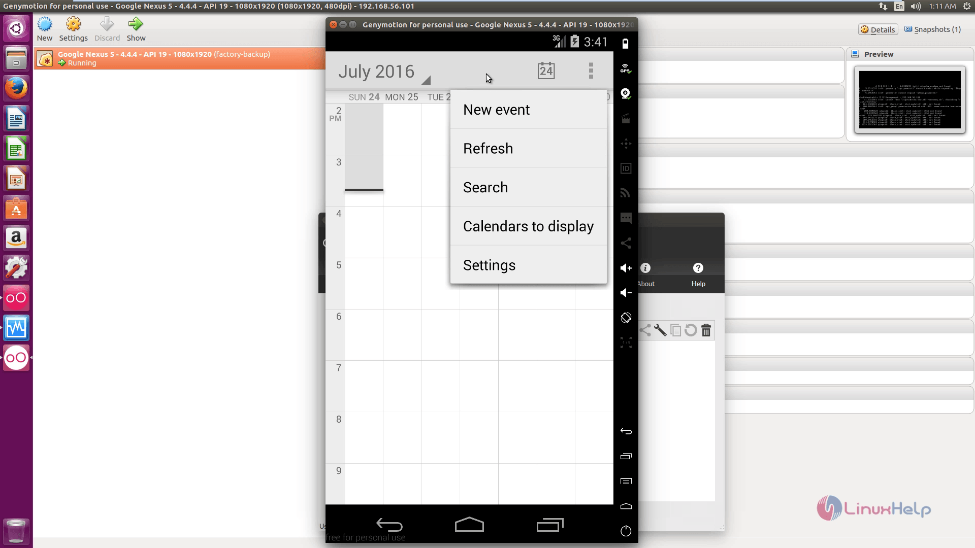 run-Android-Apps-Ubuntu-Genymotion-Emulator-testing-and-presentation-view-calendar