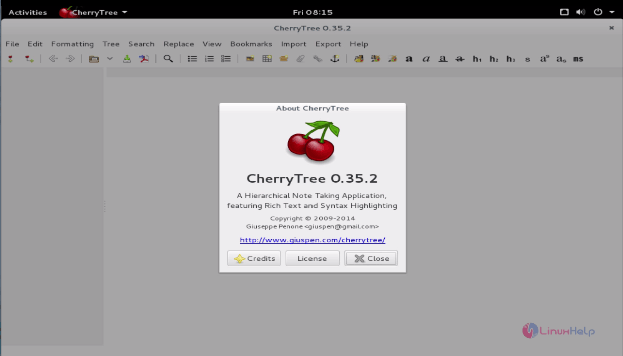 for mac instal CherryTree 0.99.56