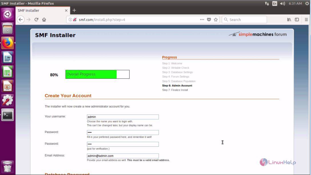 create account