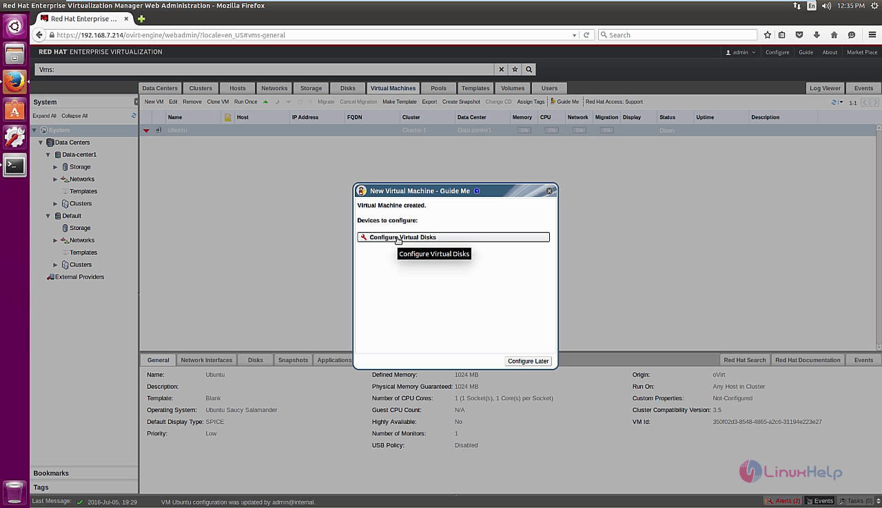 Setup-Virtual-Machines-RHEV-environment-virtualisation-product-KVM-hypervisor-Configure-virtual-disks