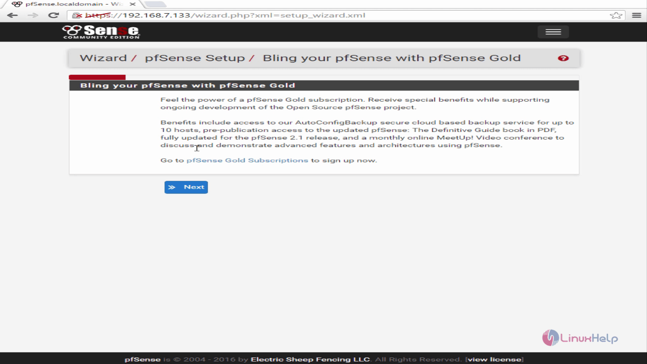 pfsense setup