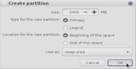 partition creation