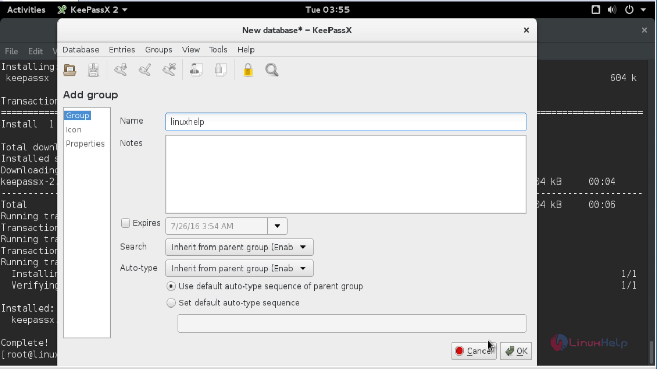 installation-and-password-management-keepassx-Linux-group