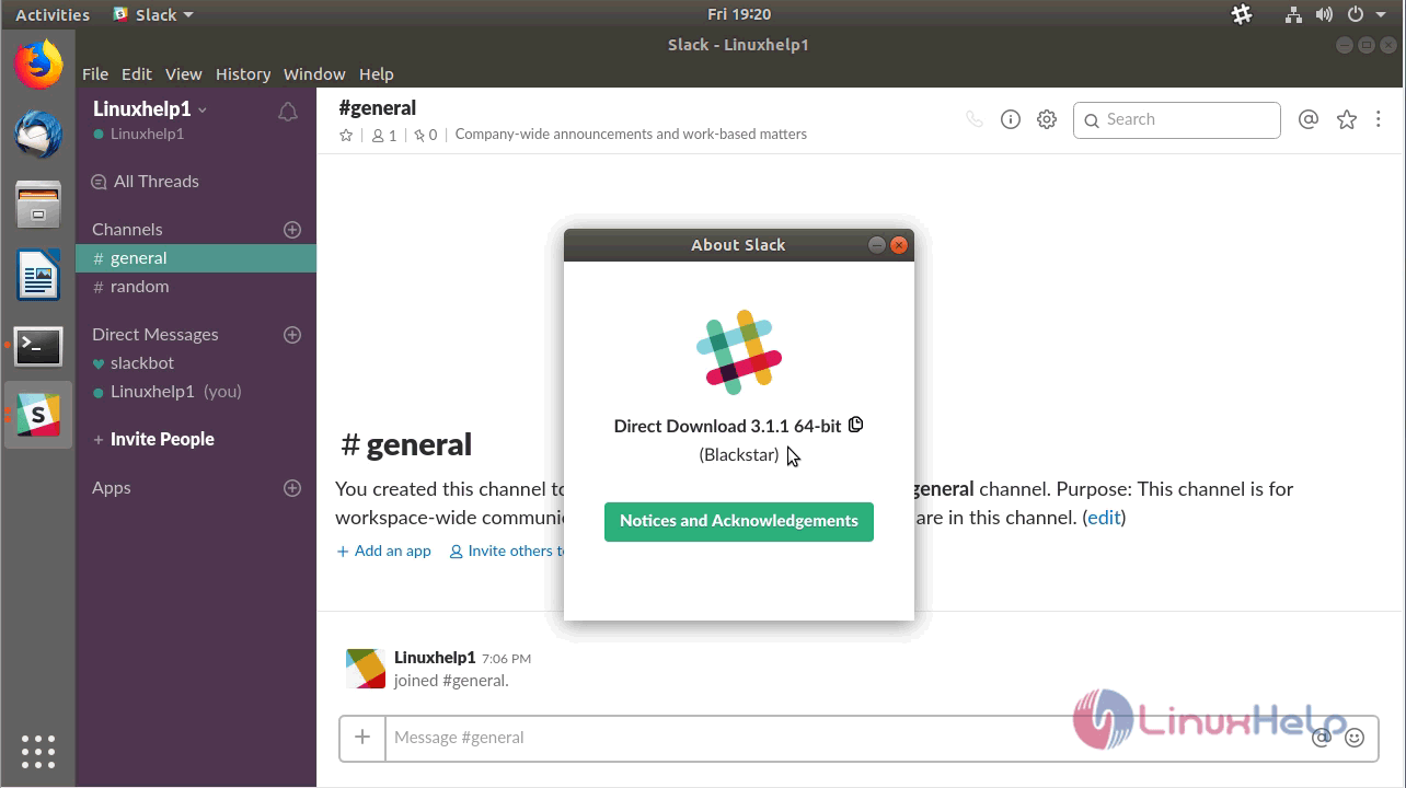 install slack for ubunt