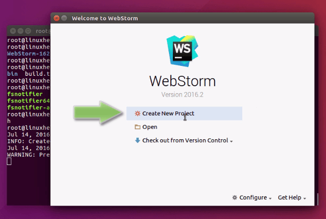 Installation-Webstorm-coding-assistance-for-JavaScript-Ubuntu16.04-create-new-project