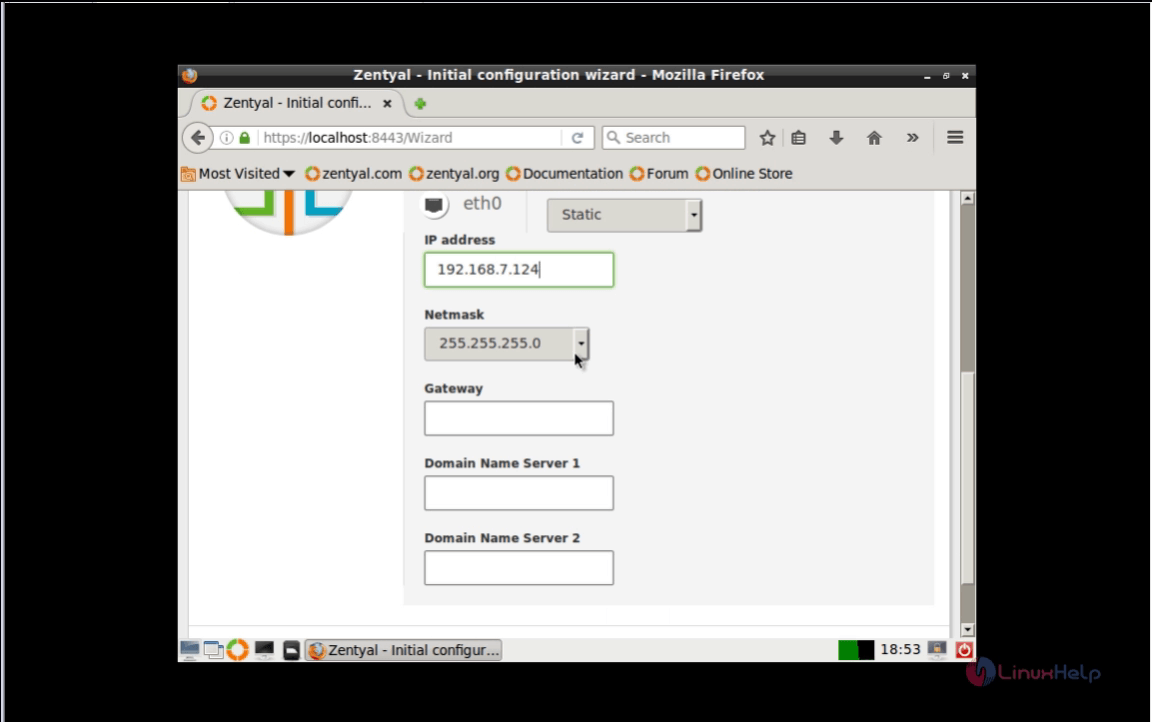 static IP server address