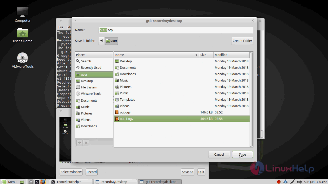 Recordmydesktop linux как пользоваться