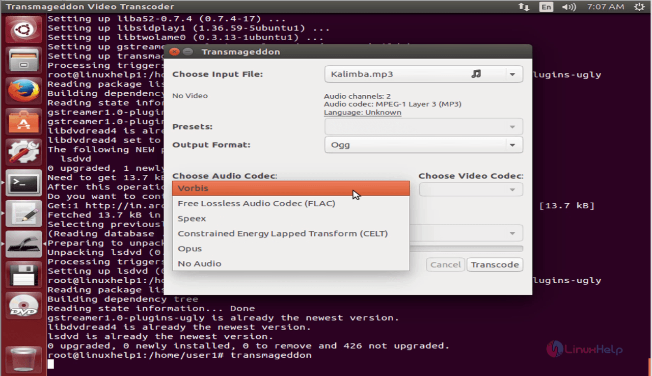 installing theora codec for ffmpeg ubuntu