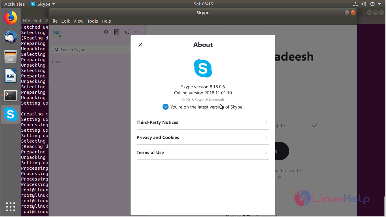 How to install Skype 17.117.17.17 on Ubuntu 117.174  LinuxHelp Tutorials