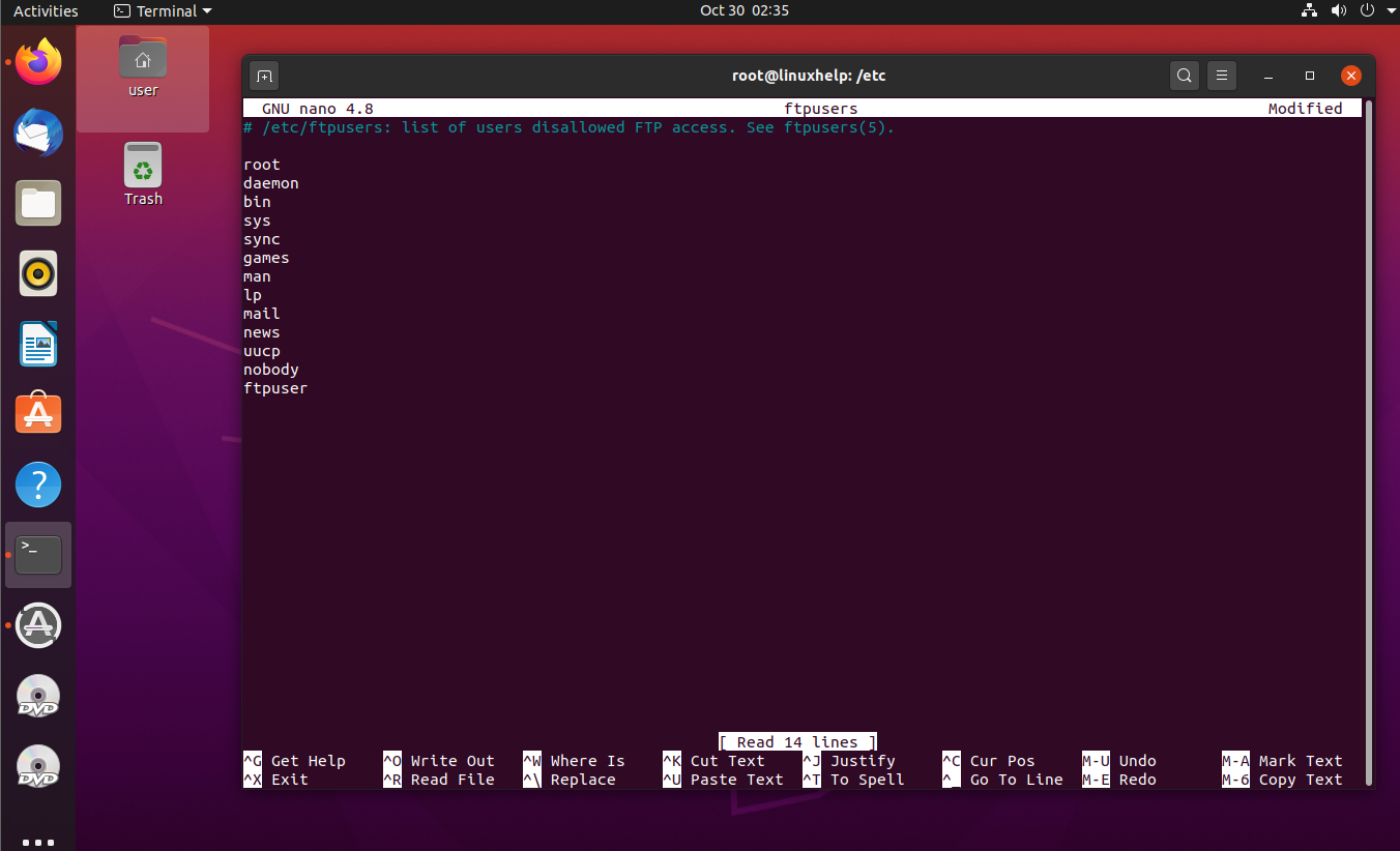 install ftp ubuntu 20.04