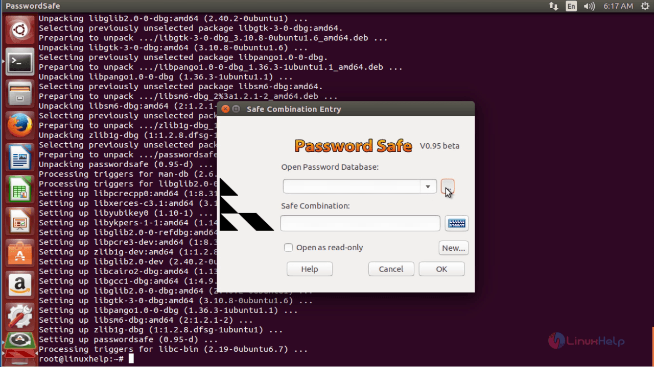 Installation-Password-Safe-secure-password-manager-stores-in-encrypted-database-Ubuntu-open-database
