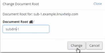 change document root