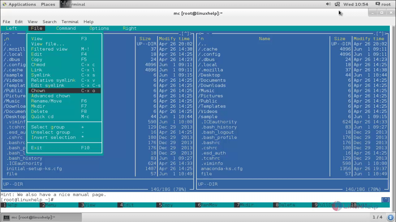 Удалить midnight commander ubuntu