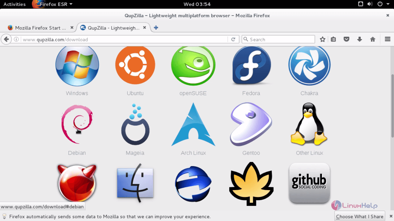 QupZilla-QtWebEngine-browser-package