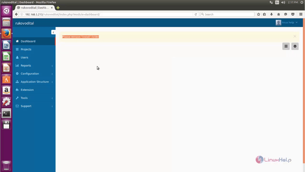 installation-Rukovoditel-manage-projects-Ubuntu16.04-Dashboard 