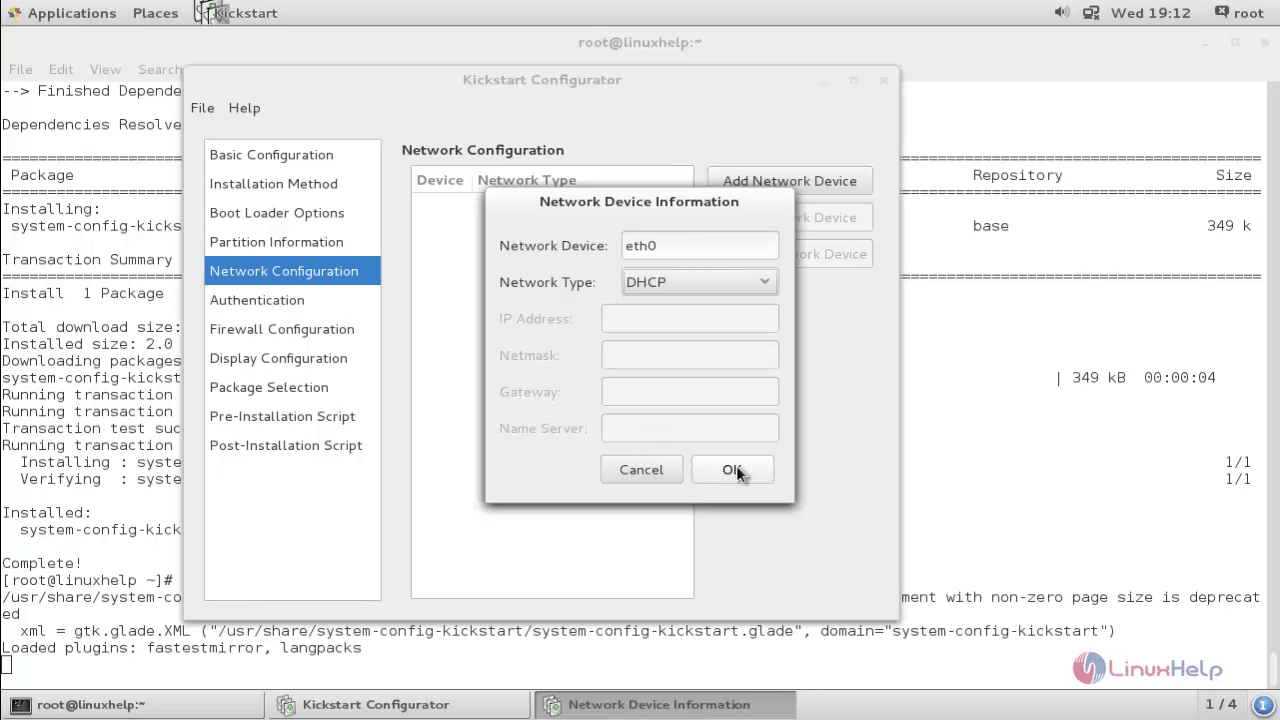 network configuration